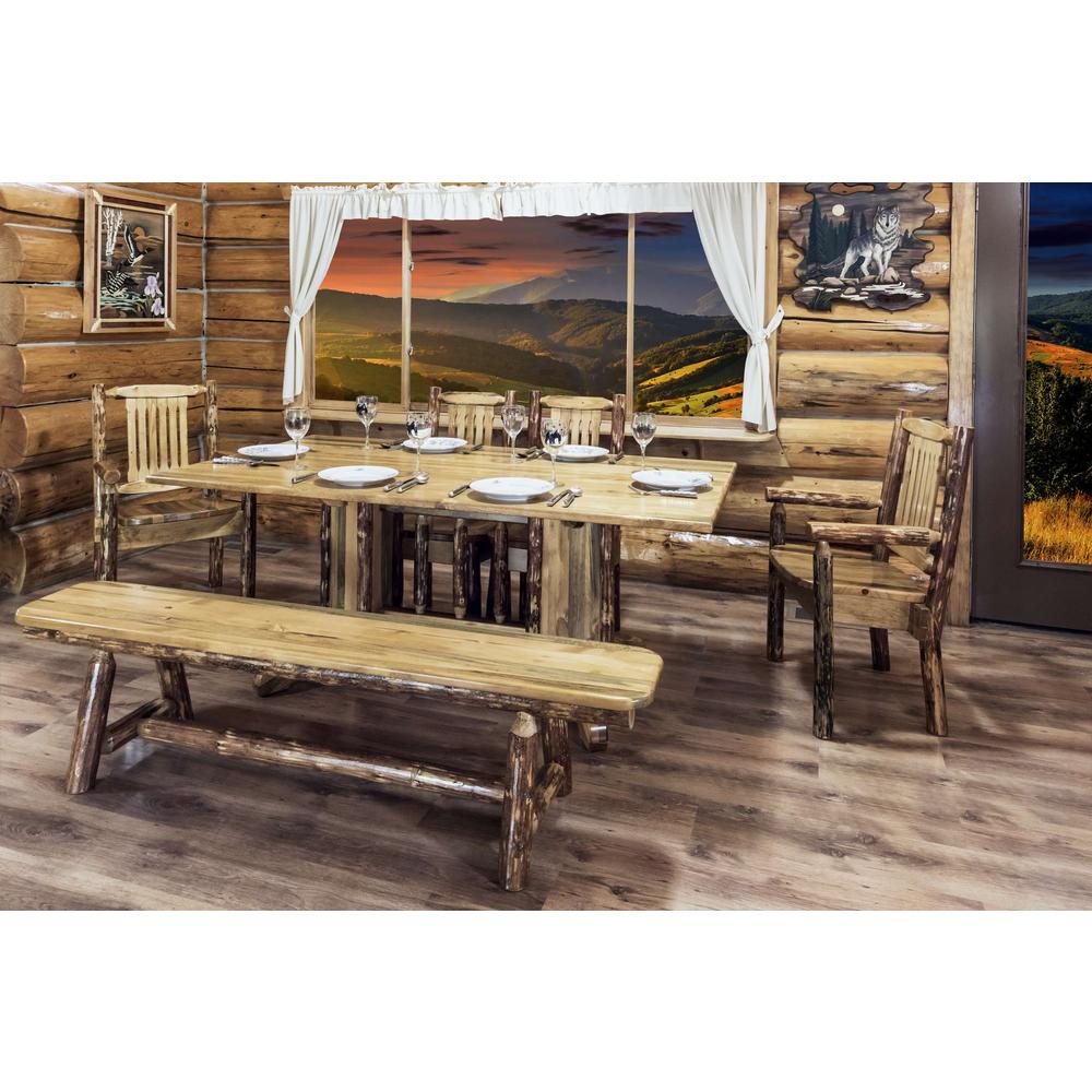 Glacier Country Collection Plank Style Bench, 6 Foot. Picture 4