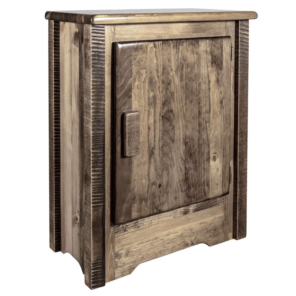 Homestead Collection Accent Cabinet, Right Hinged, Stain & Clear Lacquer Finish. Picture 3