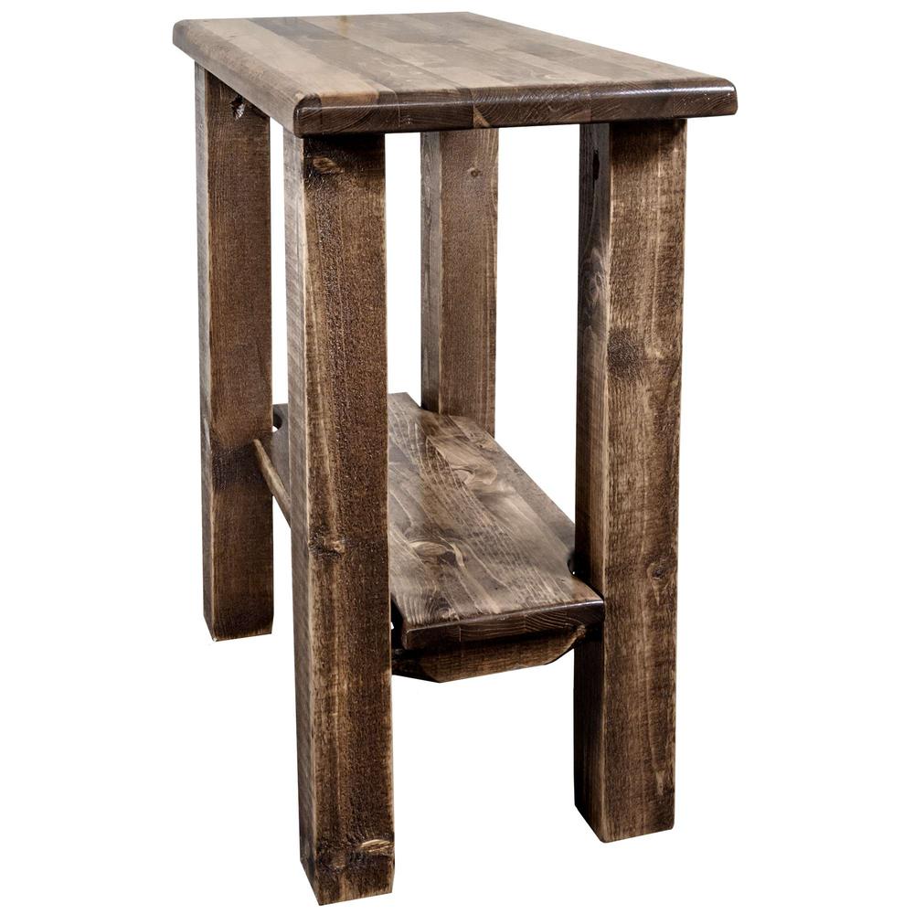 Homestead Collection Chairside Table, Stain & Lacquer Finish. Picture 1