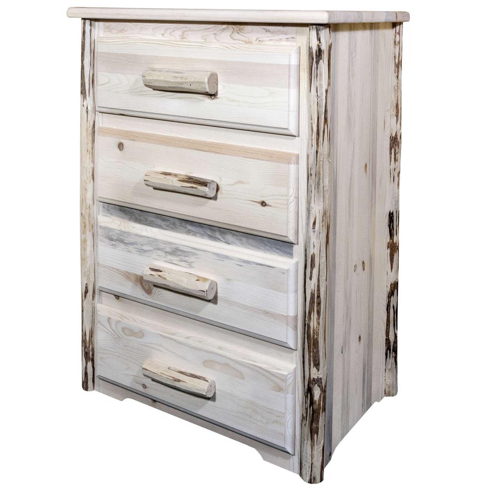 Montana Collection 4 Drawer Chest of Drawers, Ready to Finish. Picture 3