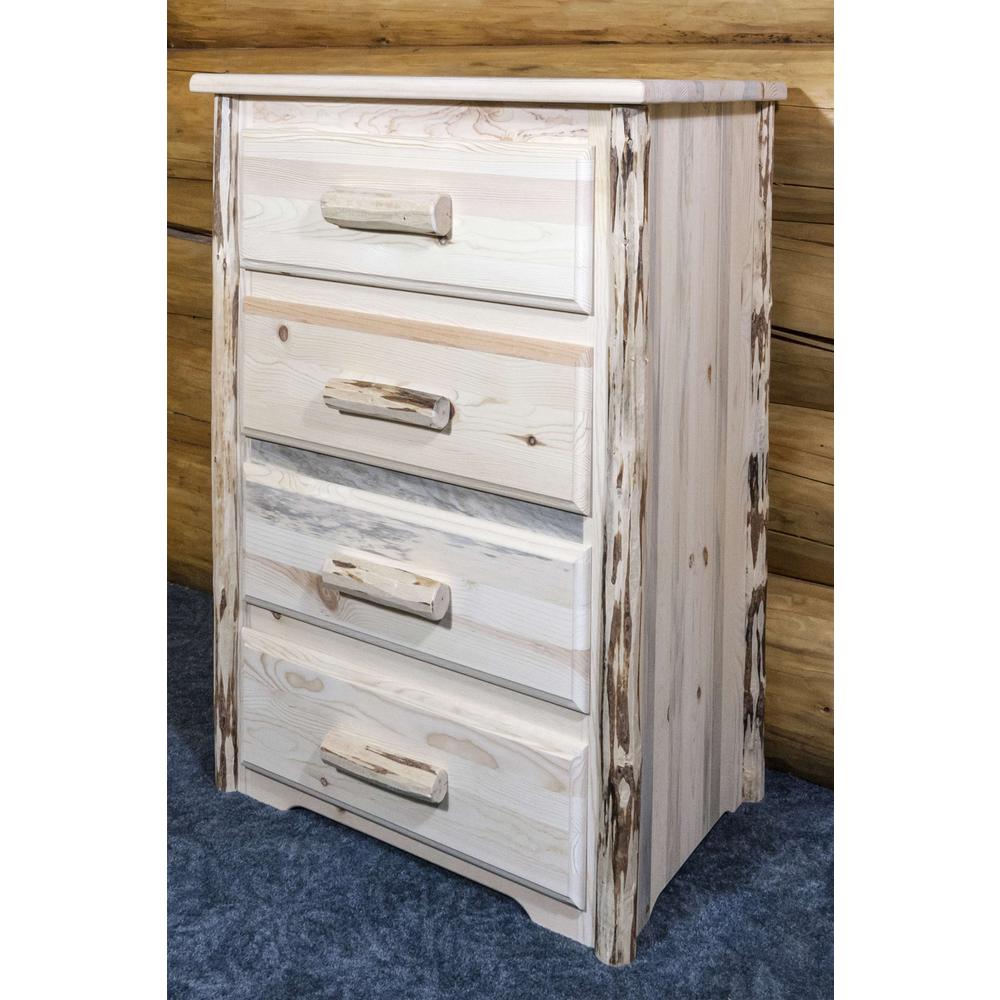 Montana Collection 4 Drawer Chest of Drawers, Ready to Finish. Picture 4