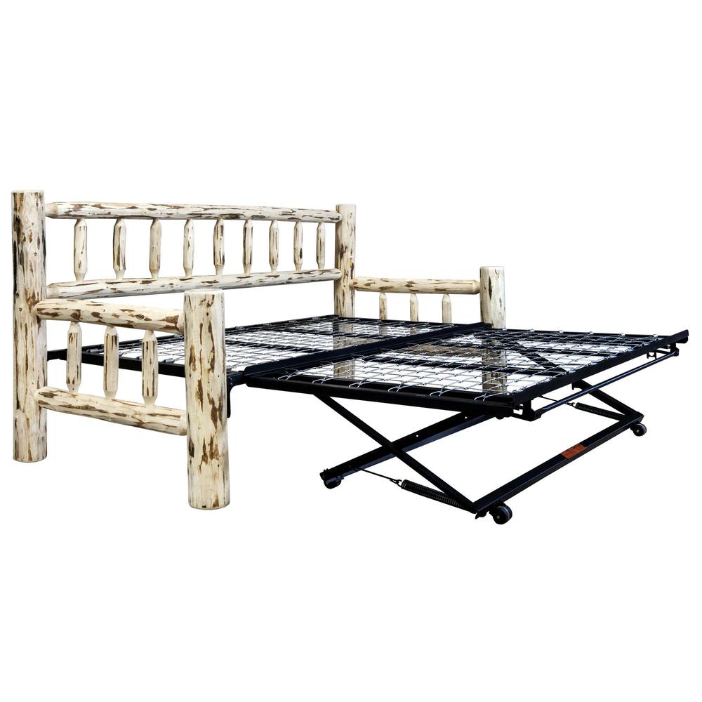 Montana Collection Day Bed w/ Pop Up Trundle Bed, Ready to Finish. Picture 1