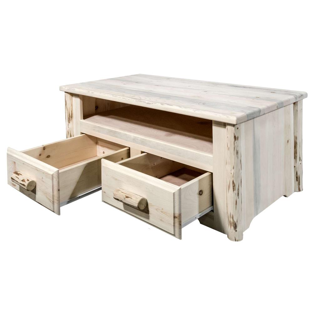 Montana Collection Coffee Table w/ 2 Drawers, Ready to Finish. Picture 5