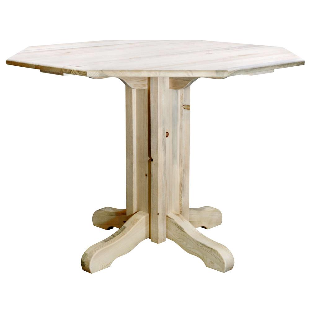 Homestead Collection Center Pedestal Table, Ready to Finish. Picture 1