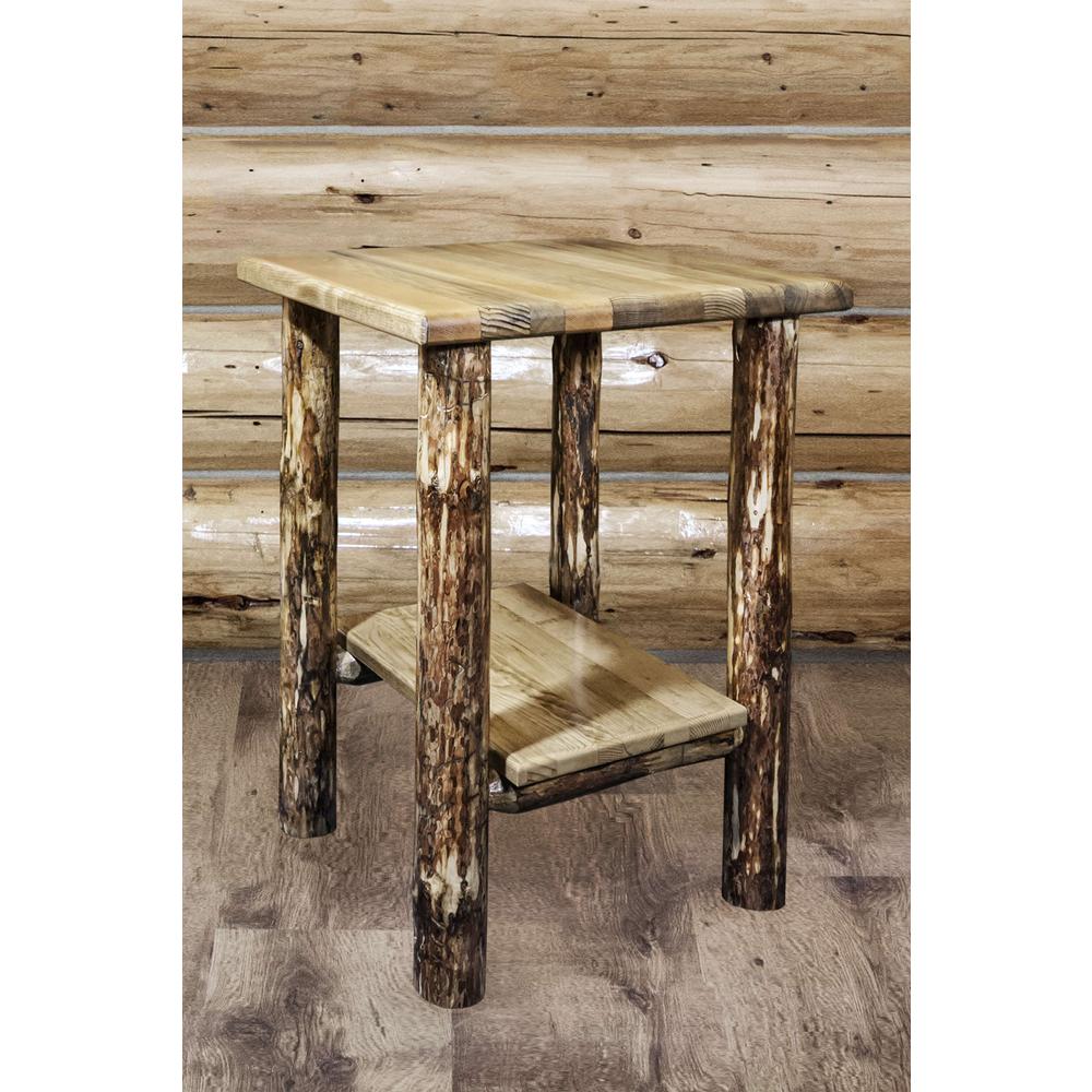 Glacier Country Collection Nightstand with Shelf. Picture 6