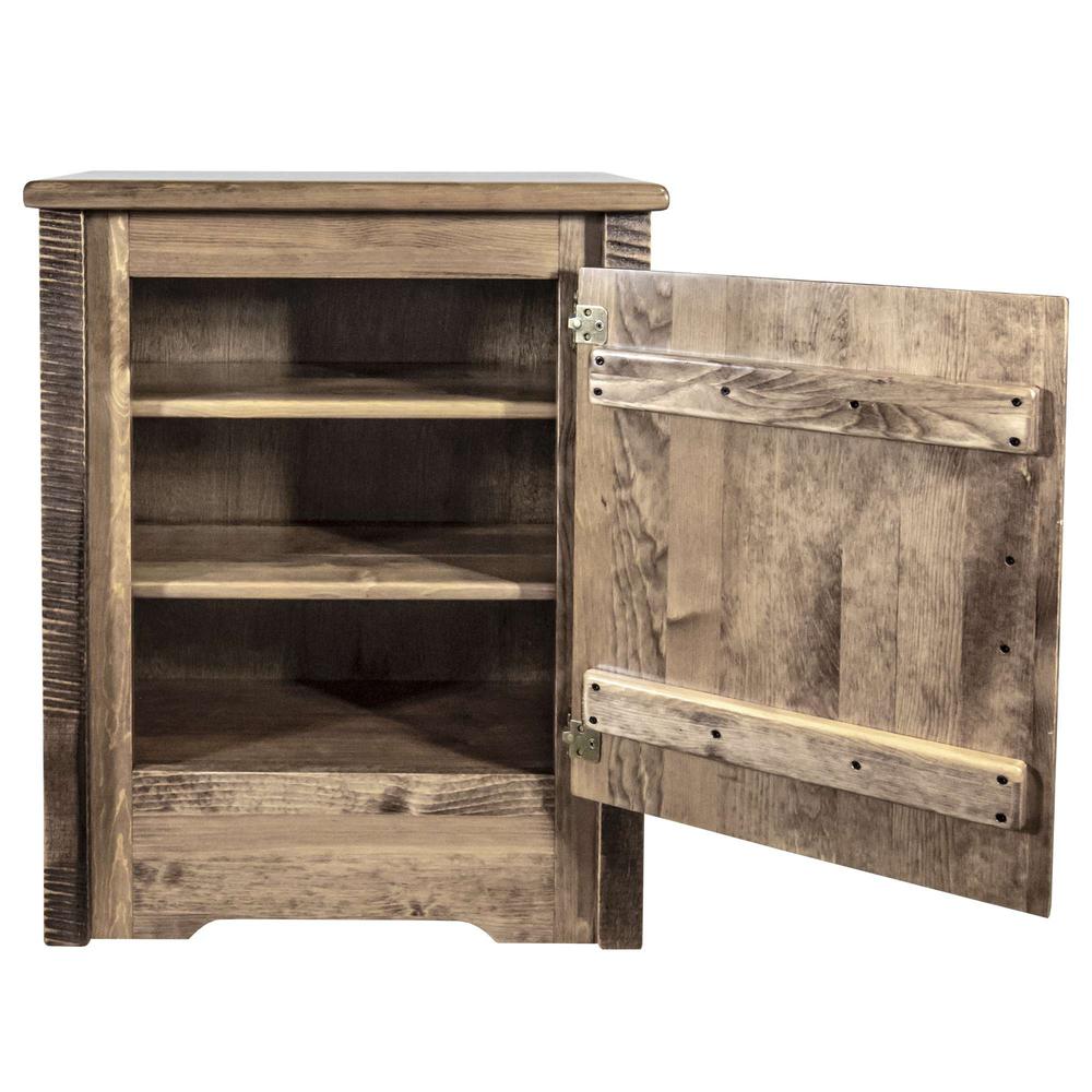 Homestead Collection Accent Cabinet, Right Hinged, Stain & Clear Lacquer Finish. Picture 4