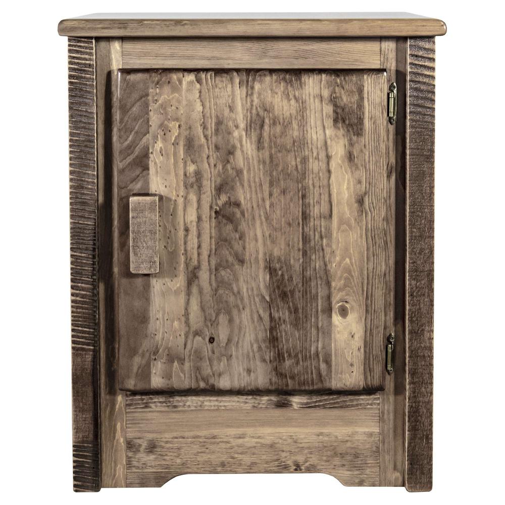Homestead Collection Accent Cabinet, Right Hinged, Stain & Clear Lacquer Finish. Picture 2