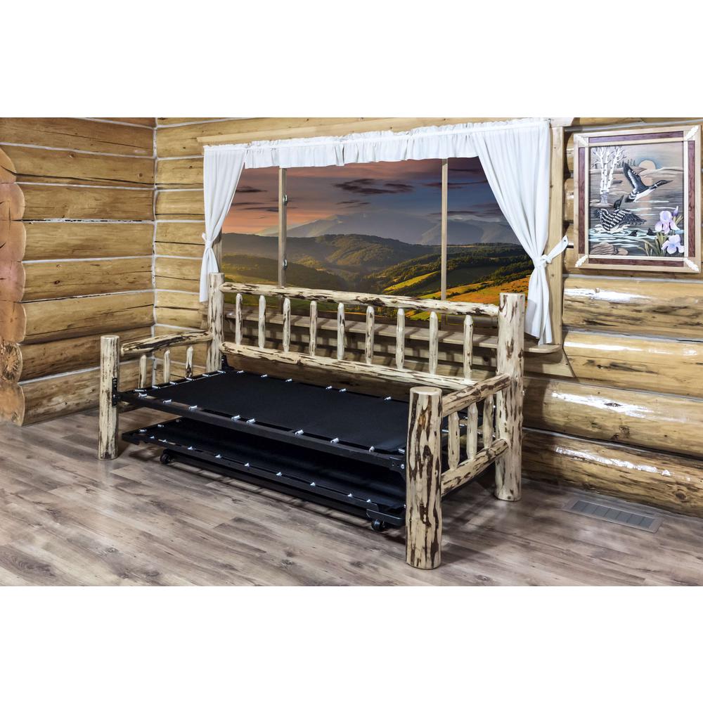 Montana Collection Day Bed w/ Pop Up Trundle Bed, Ready to Finish. Picture 7