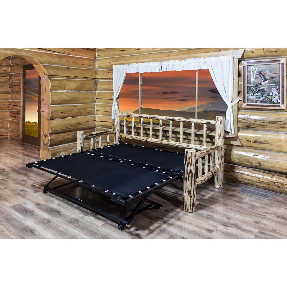 Montana Collection Day Bed w/ Pop Up Trundle Bed, Ready to Finish. Picture 8