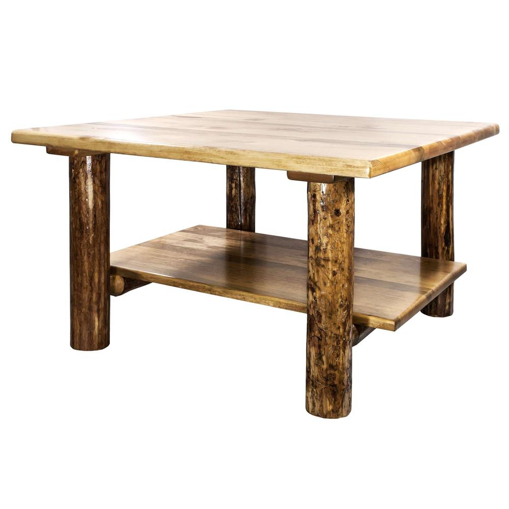 Glacier Country Collection Cocktail Table w/ Shelf. Picture 2