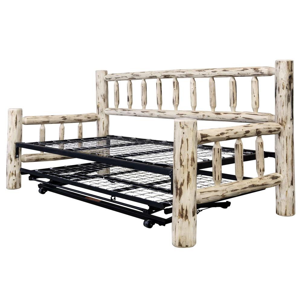 Montana Collection Day Bed w/ Pop Up Trundle Bed, Ready to Finish. Picture 3