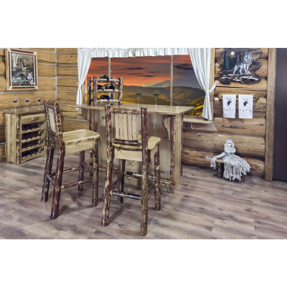 Glacier Country Collection Bar with Foot Rail. Picture 4