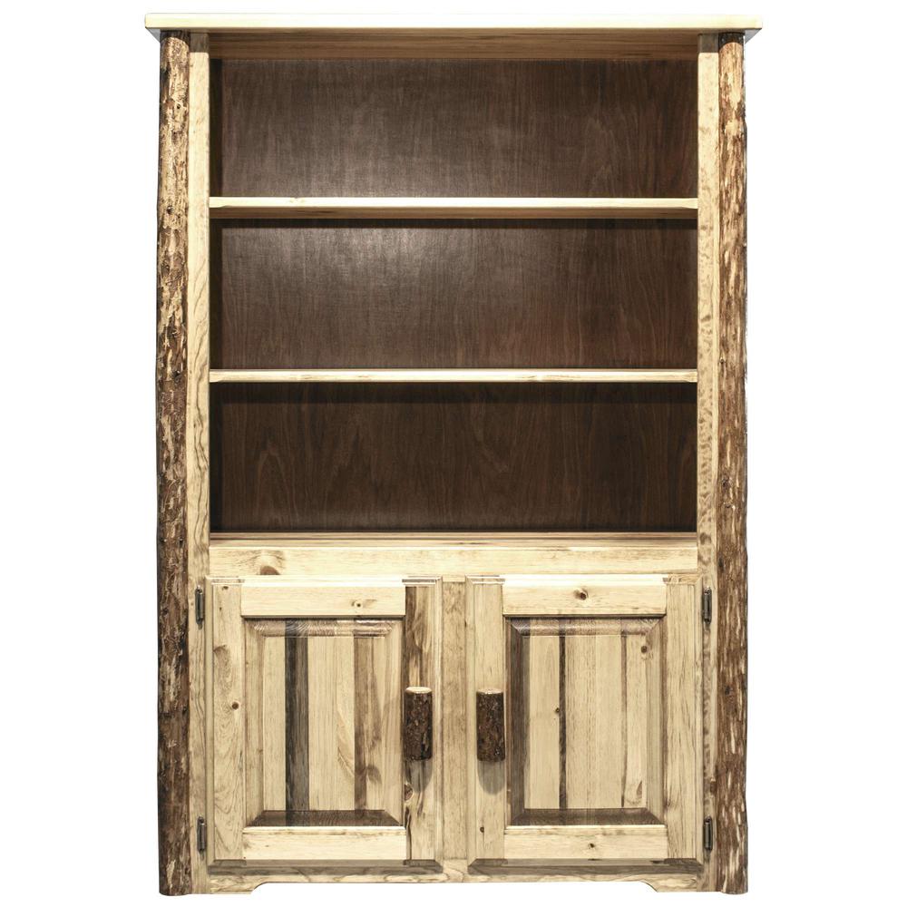 Glacier Country Collection Bookcase with Storage. Picture 2
