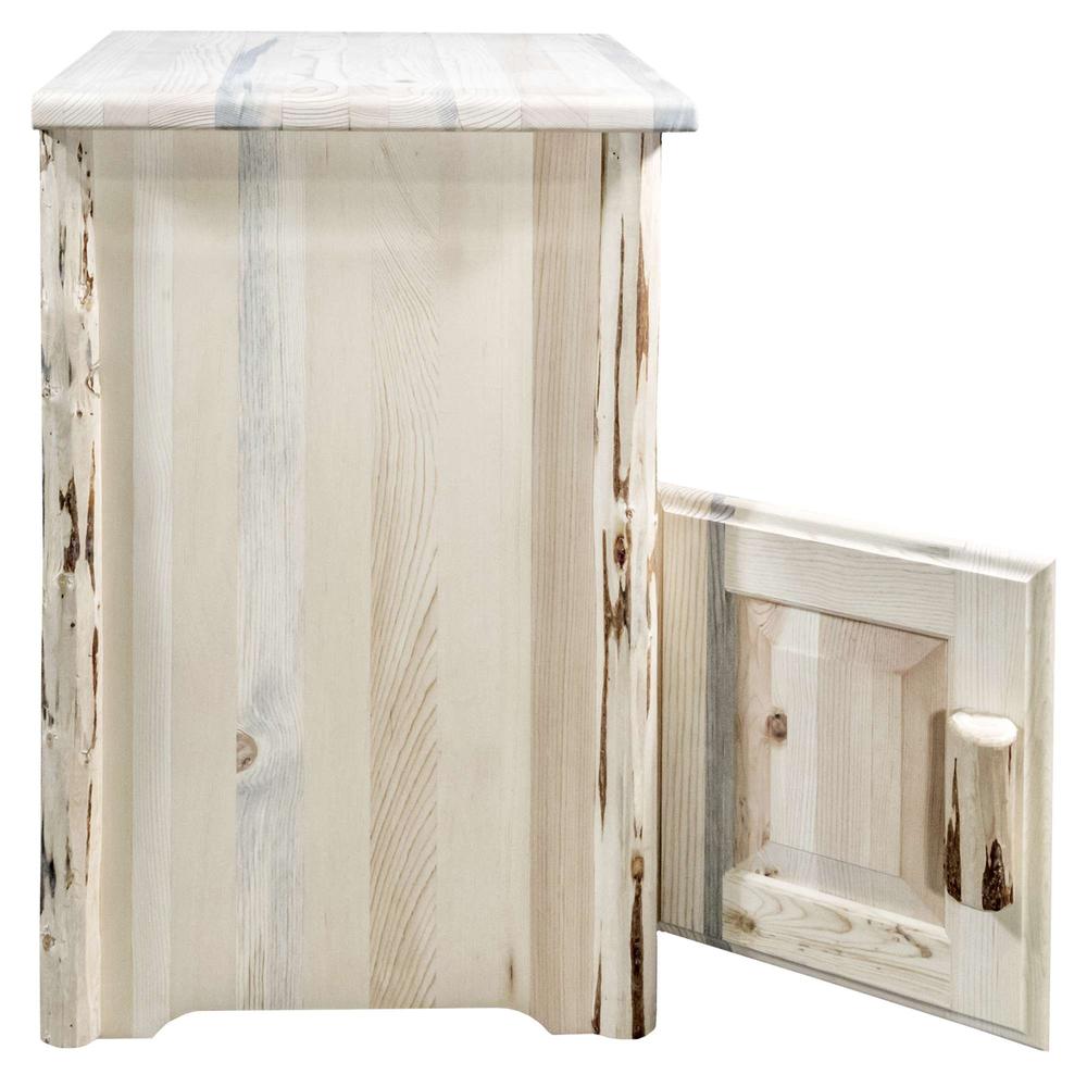 Montana Collection End Table w/ Door, Left Hinged, Ready to Finish. Picture 3