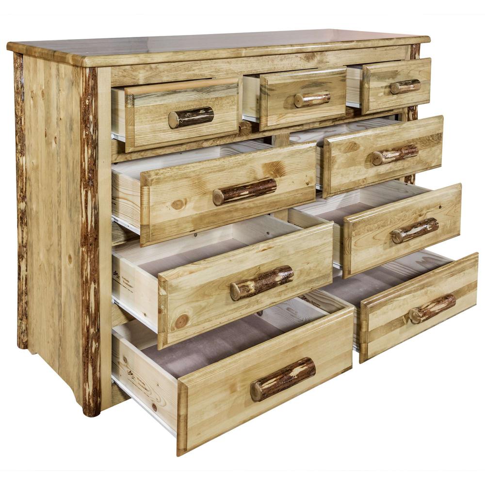 Glacier Country Collection 9 Drawer Dresser. Picture 5