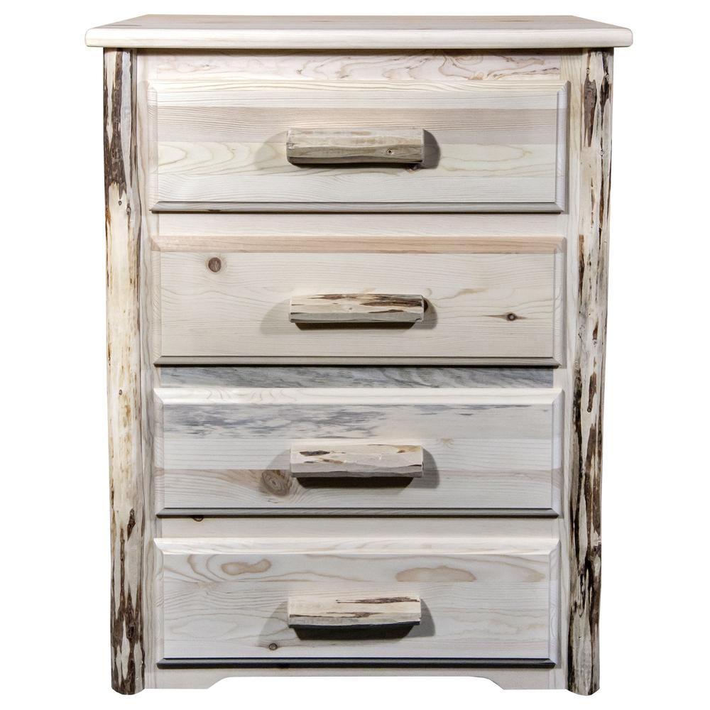 Montana Collection 4 Drawer Chest of Drawers, Ready to Finish. Picture 2