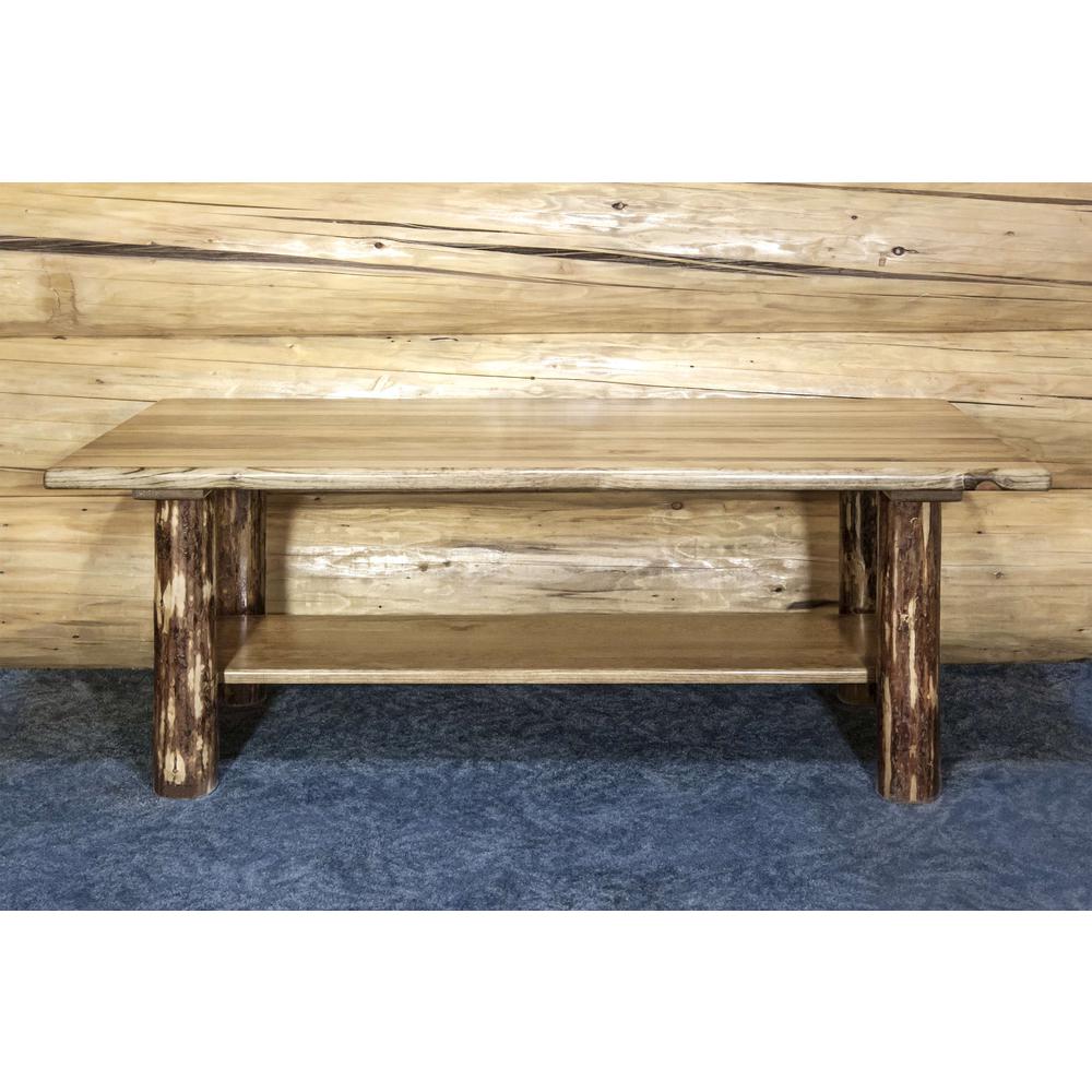 Glacier Country Collection Coffee Table w/ Shelf. Picture 3