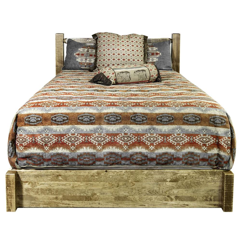 Homestead Collection Twin Platform Bed w/ Storage, Stain & Lacquer Finish. Picture 2
