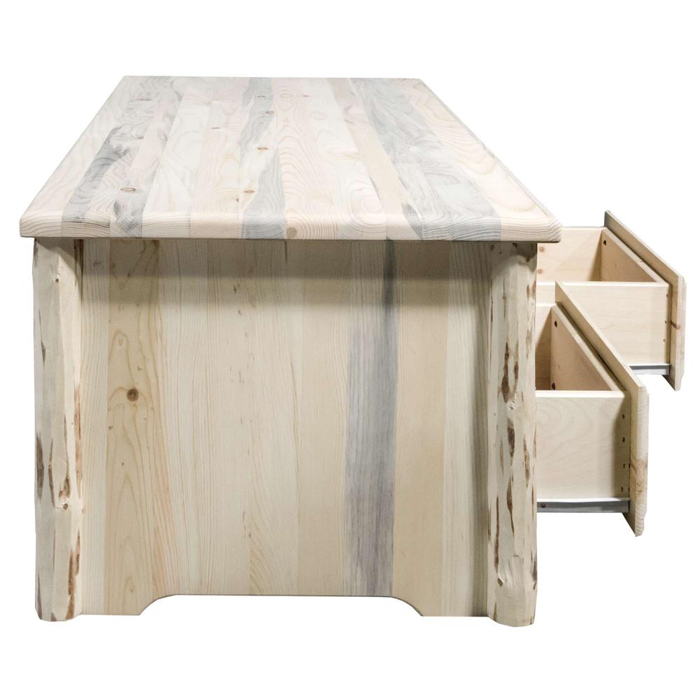 Montana Collection Coffee Table w/ 2 Drawers, Ready to Finish. Picture 3