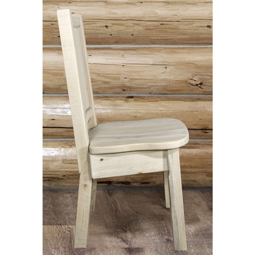 Homestead Collection Side Chair w/ Laser Engraved Bronc Design, Ready to Finish. Picture 10