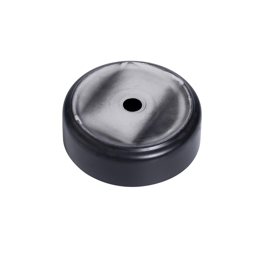 14 in. Round Black Finish Ceramic Vessel Bathroom Vanity Sink. Picture 5