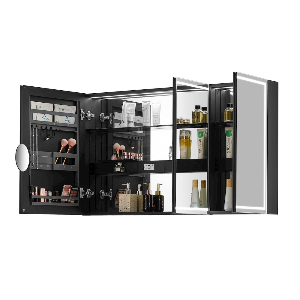48"x28" Rectangular Frameless Surface-Mount Medicine Cabinet. Picture 3