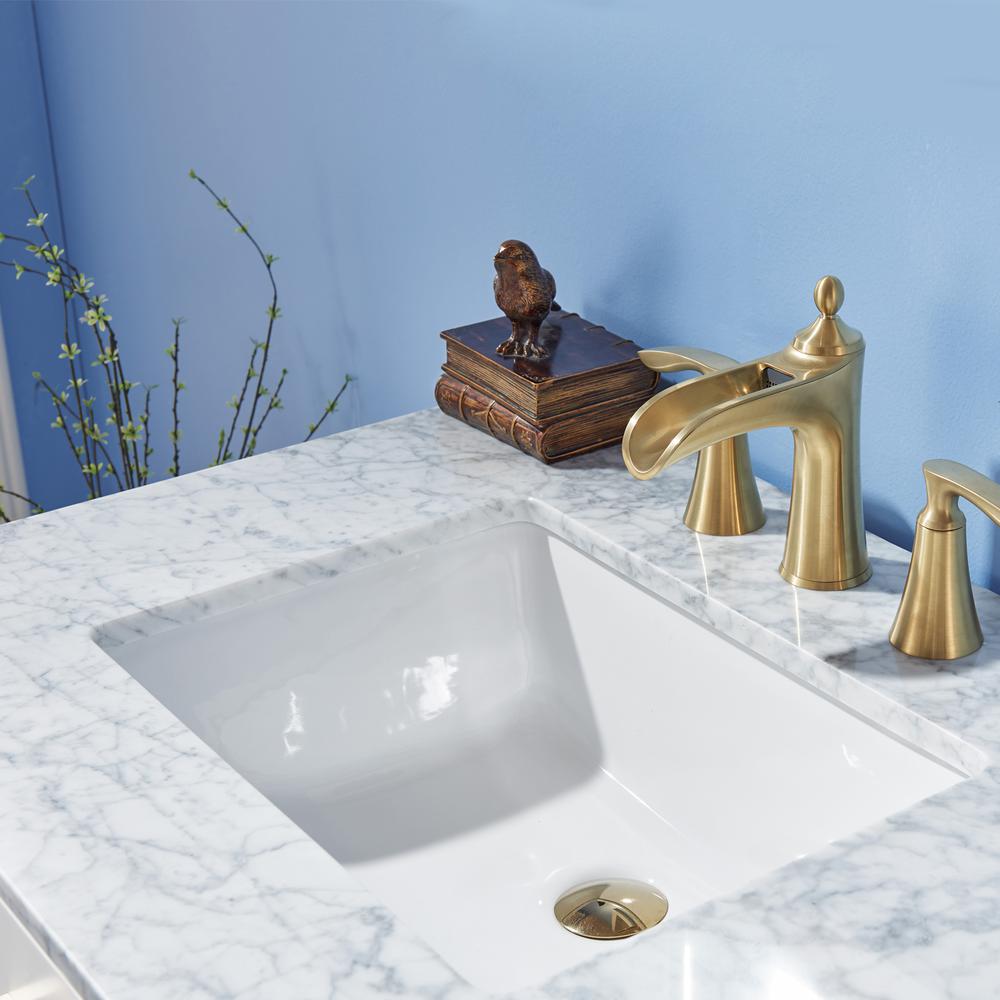 30" Single Bathroom Vanity Set in White without Mirror. Picture 3