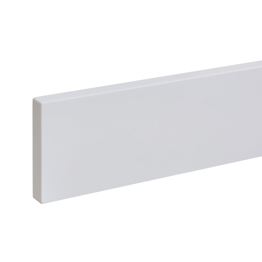Caorle 84. in Engineered Stone Vanity Top in Snow White with White Sink. Picture 5