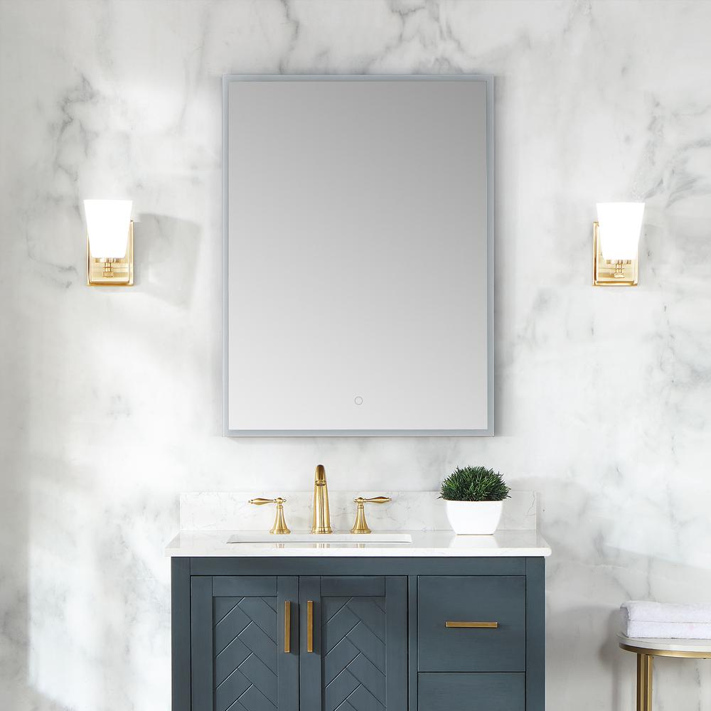 Frameless Surface-Mount/Recessed LED Lighted Bathroom Medicine Cabinet. Picture 7