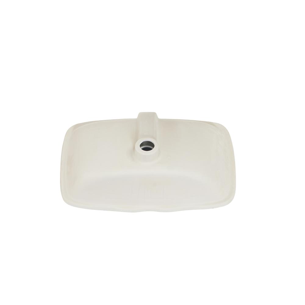 20 in. Retegular White Finish Ceramic Undermount Vanity Sink. Picture 2
