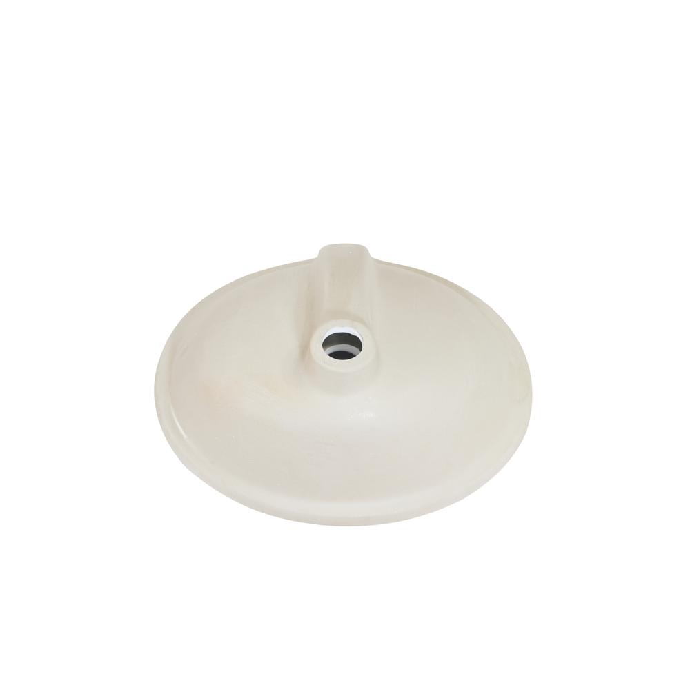 20 in. Oval White Finish Ceramic Undermount Vanity Sink. Picture 3