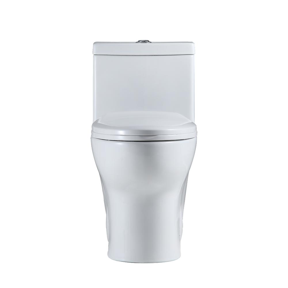 Venezia Dual Flush Elongated One-Piece Toilet (Seat Included). Picture 2