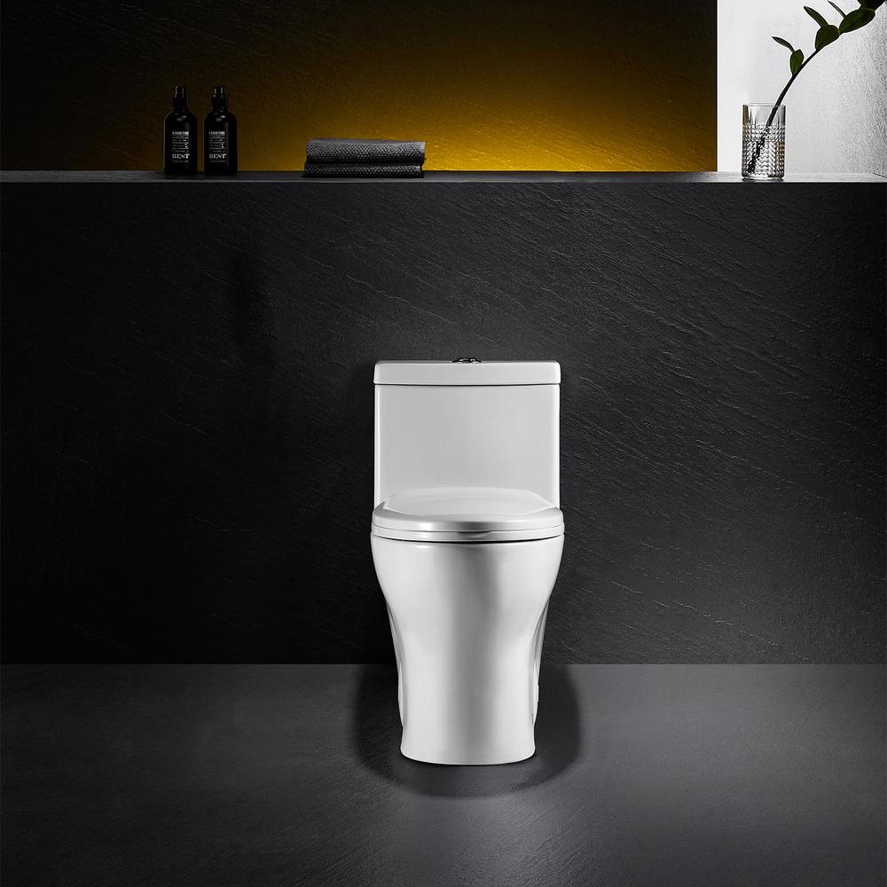 Venezia Dual Flush Elongated One-Piece Toilet (Seat Included). Picture 7