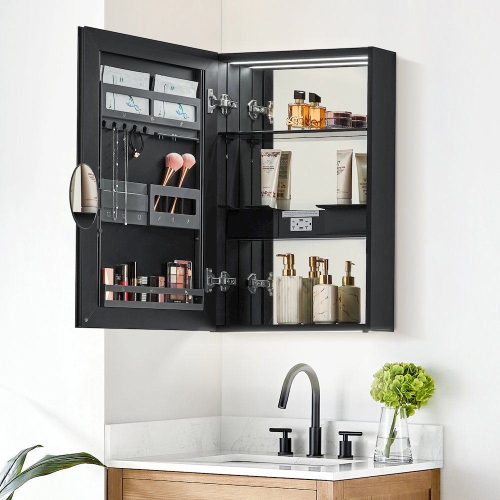 20"x28" Rectangular Frameless Surface-Mount Medicine Cabinet. Picture 6