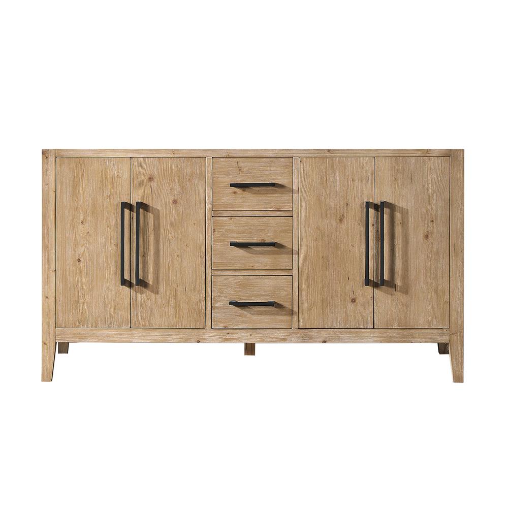 Double Bathroom Cabinet Vanity Base in Top and Sink, no Mirror. Picture 1