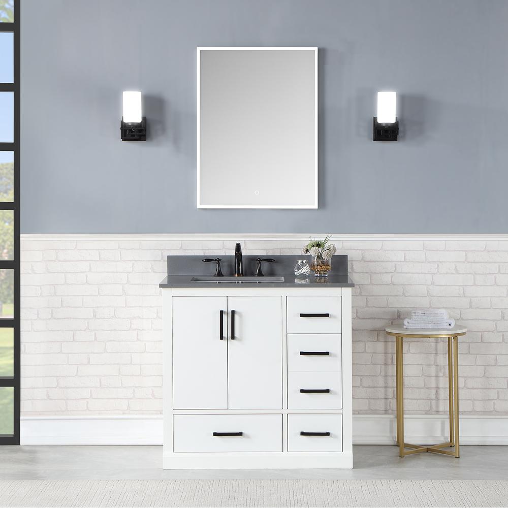 Frameless Surface-Mount/Recessed LED Lighted Bathroom Medicine Cabinet. Picture 14