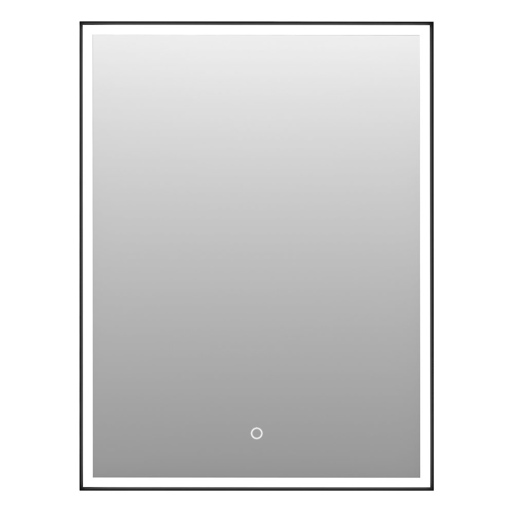 24"x32" Rectangular Bathroom Black Aluminum Mirror Medicine Cabinet. Picture 1