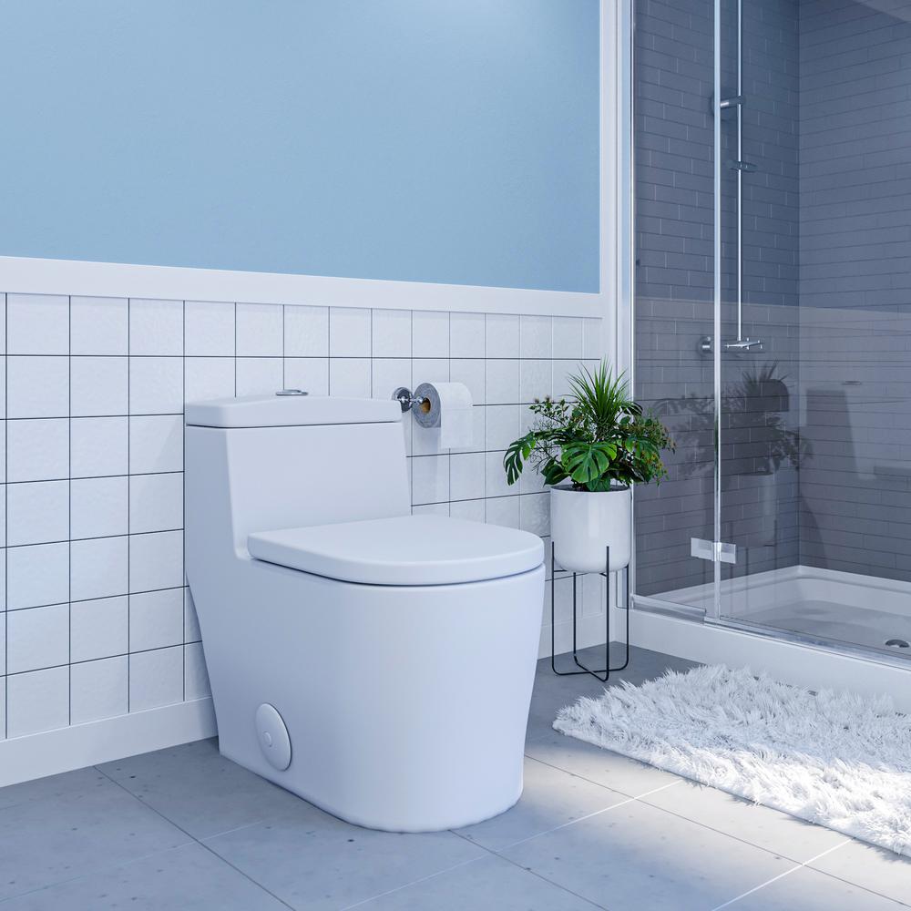 Savona Dual Flush Elongated One-Piece Toilet (Seat Included). Picture 9