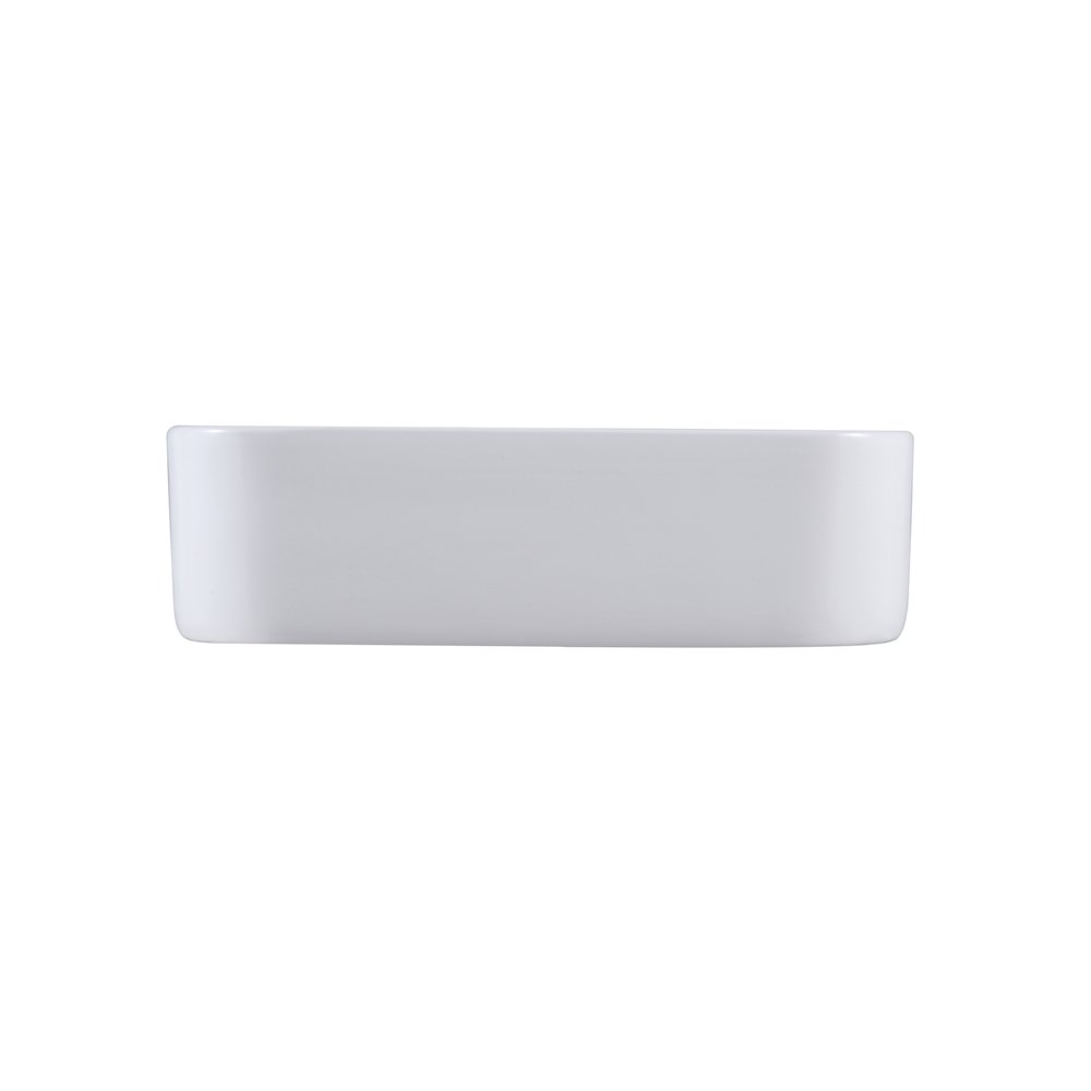Leonis 17 in. Square White Finish Ceramic Vessel Bathroom Vanity Sink. Picture 5