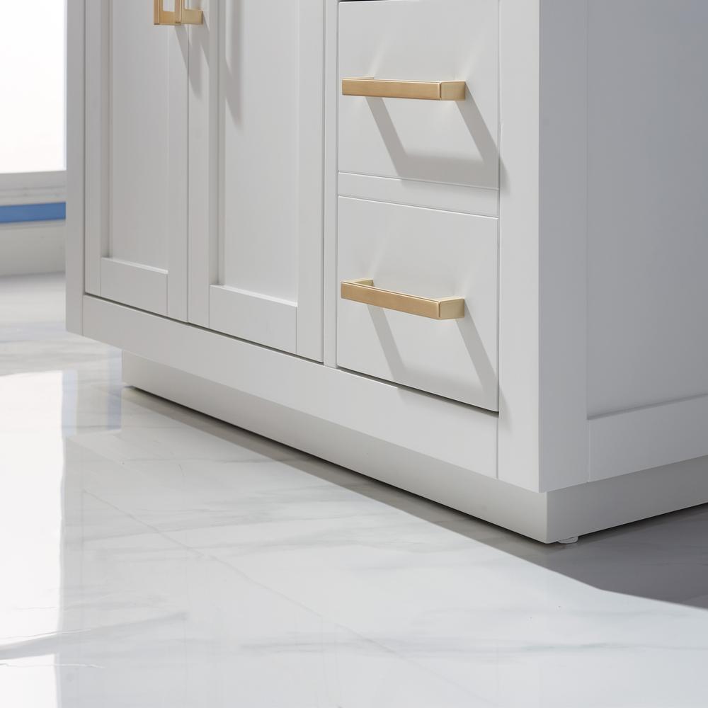 36" Single Bathroom Vanity Set in White without Mirror. Picture 8