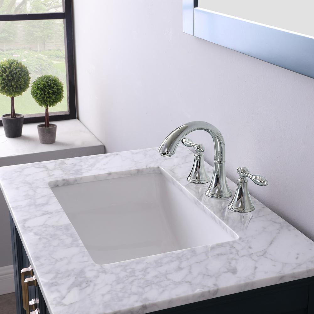 30" Single Bathroom Vanity Set in Classic Blue without Mirror. Picture 7