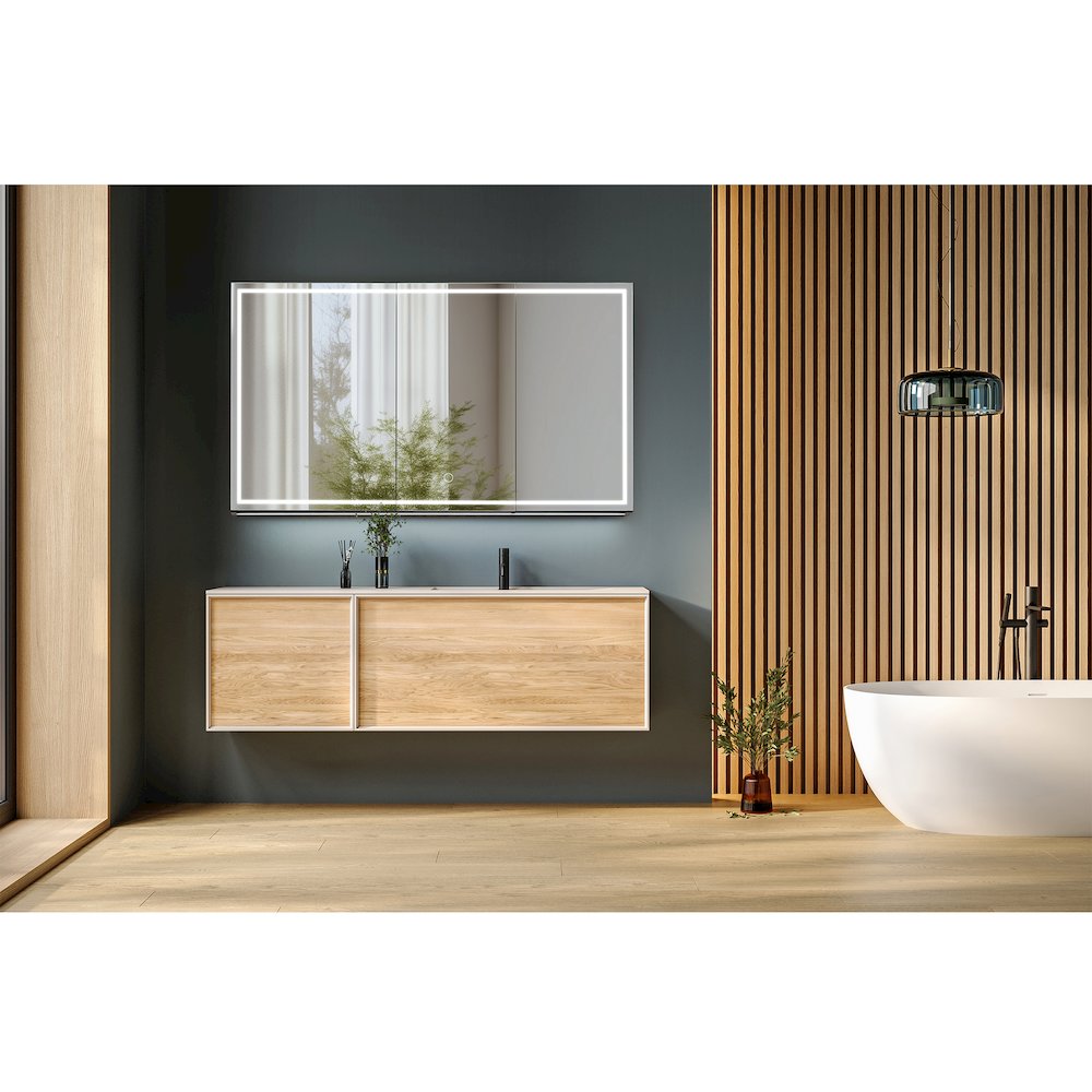 48"x28" Rectangular Frameless Surface-Mount Medicine Cabinet. Picture 18