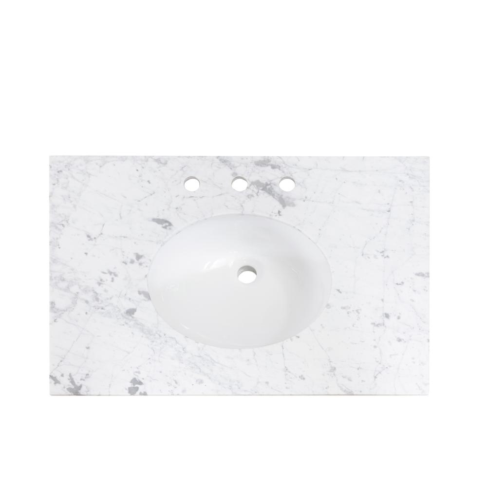 20 in. Oval White Finish Ceramic Undermount Vanity Sink. Picture 11