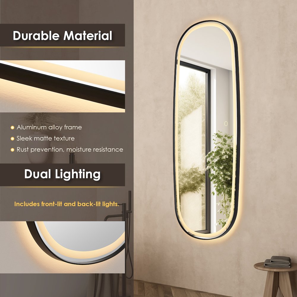 26"x65" Rectangular Anti-Fog Dimmable Modern Bathroom/Dressing. Picture 9