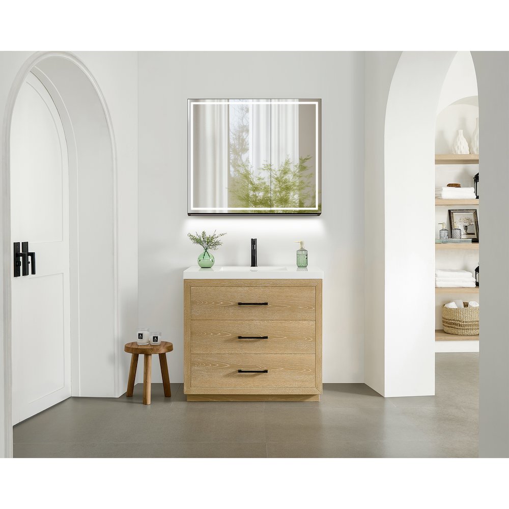 32"x28" Rectangular Frameless Surface-Mount Medicine Cabinet. Picture 18
