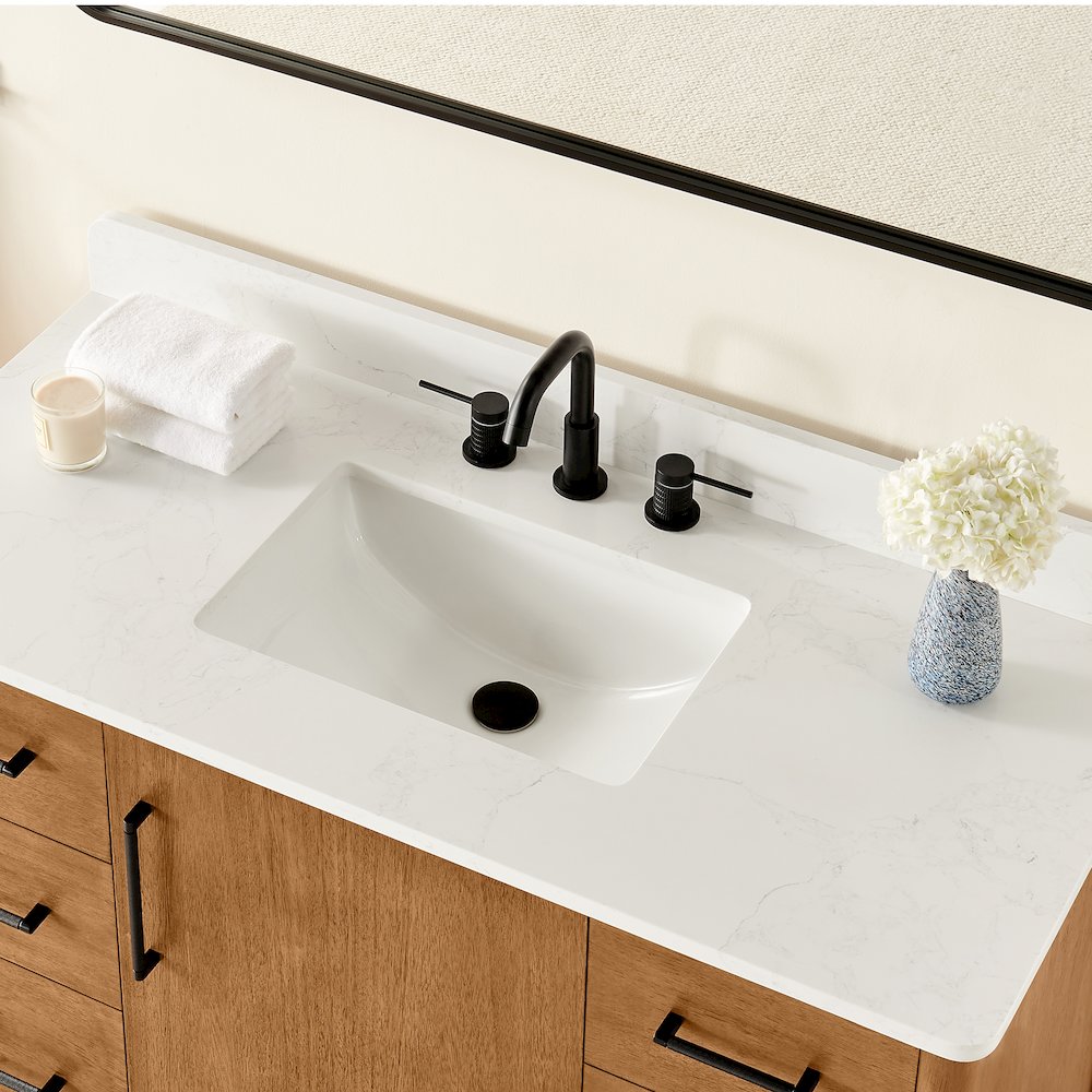 8. in Widespread 2-Handle Bathroom Faucet in Matte Black. Picture 15