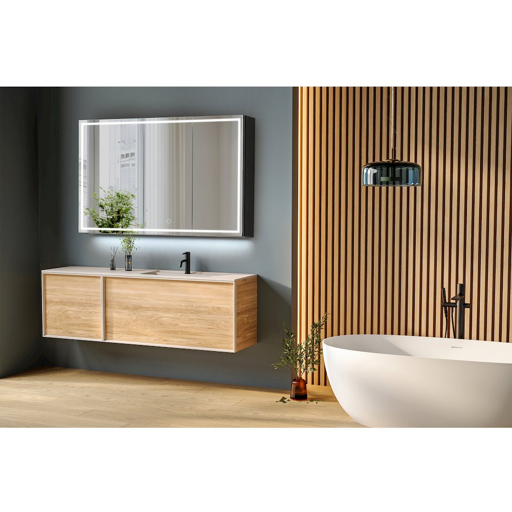 48"x28" Rectangular Frameless Surface-Mount Medicine Cabinet. Picture 17