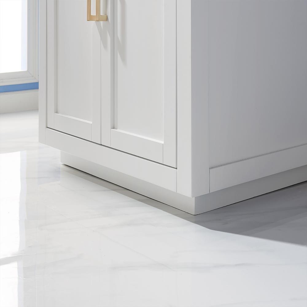 30" Single Bathroom Vanity Cabinet Only in White without Countertop and Mirror. Picture 3