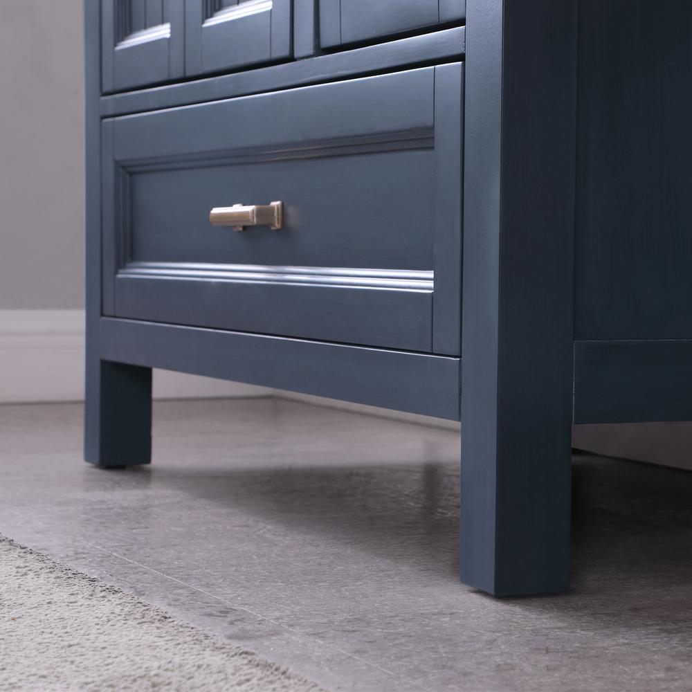 36" Single Bathroom Vanity Set in Classic Blue without Mirror. Picture 9