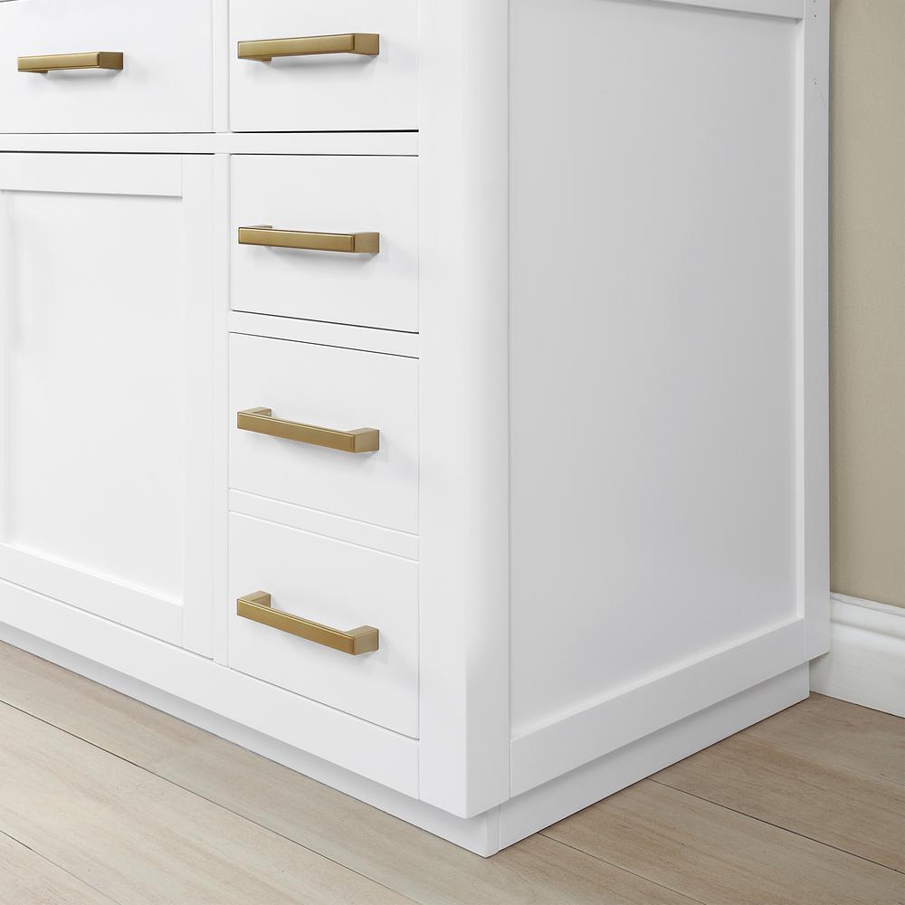 42" Single Bathroom Vanity in White without Mirror. Picture 11